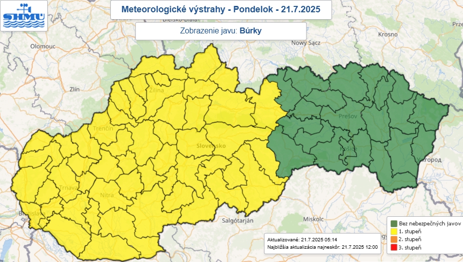 Slovensko popoludní zasiahnu horúčavy