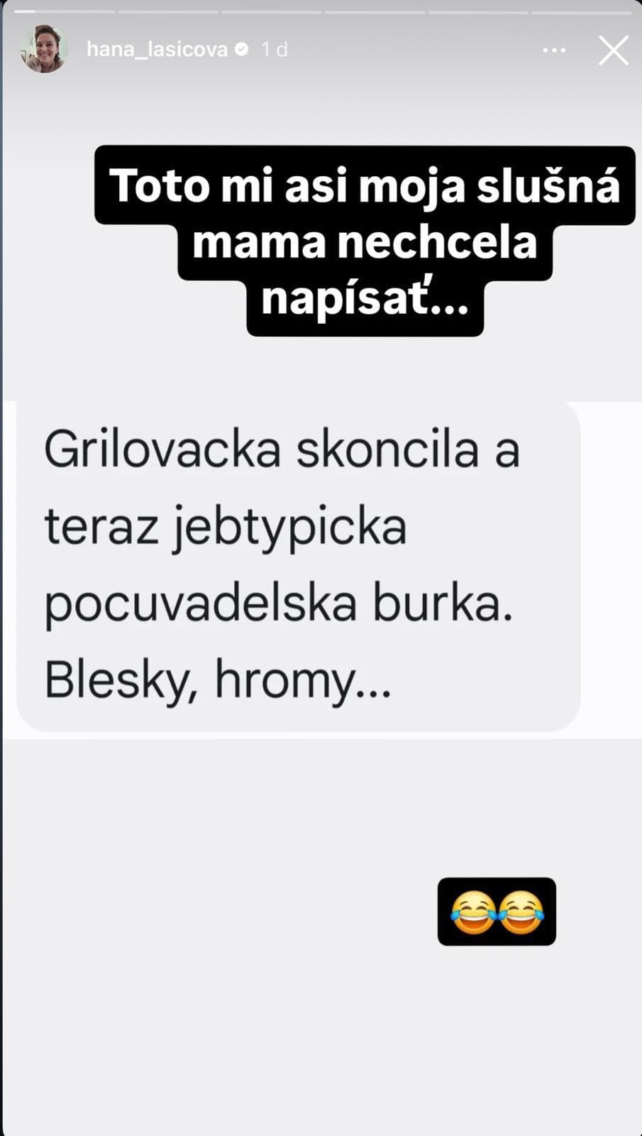 Magda Vášáryová napísala správu svojej dcére Hanke.