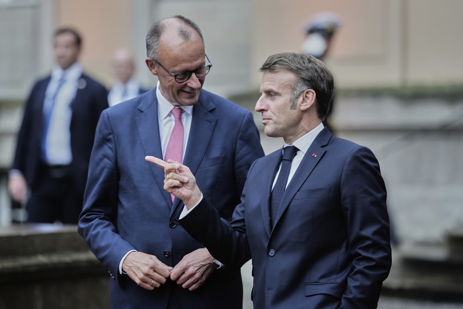 Friedrich Merz a Emmanuel Macron