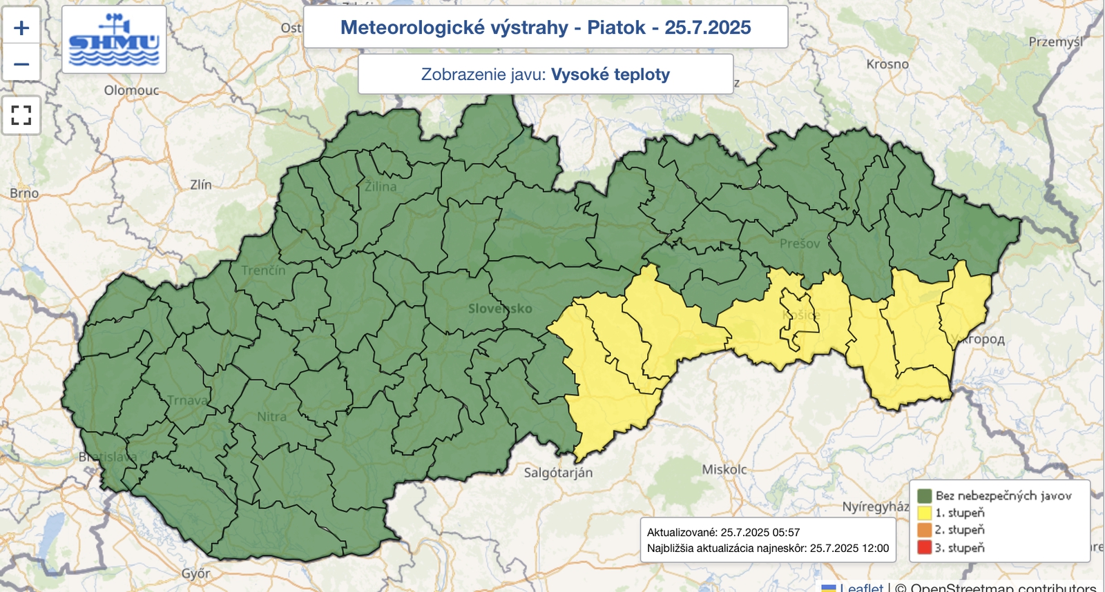 V TÝCHTO okresoch Slovenska