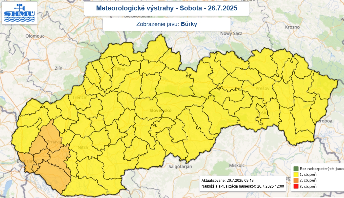 AKTUÁLNE Slovensko je opäť