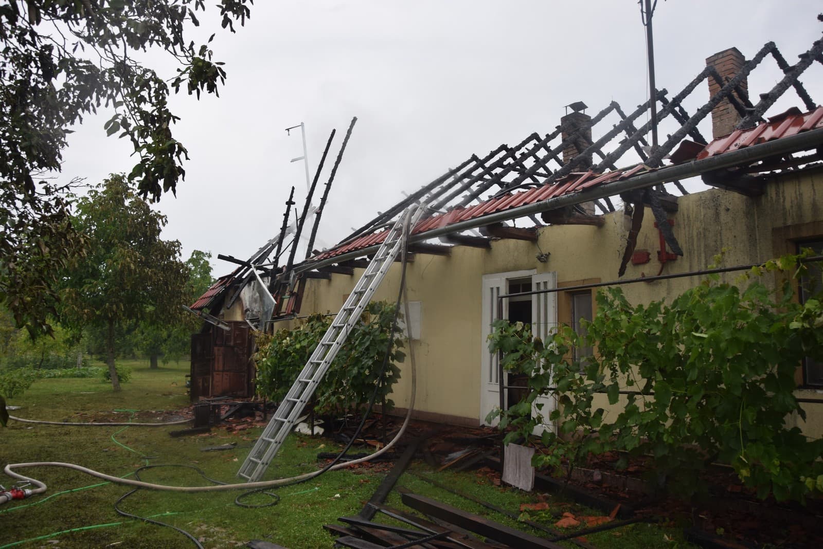 Požiar domu v okrese