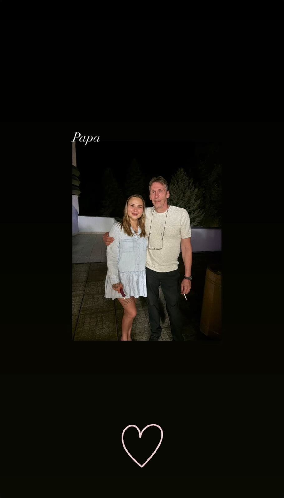 Priscilla Versluis so svojím strateným otcom. 