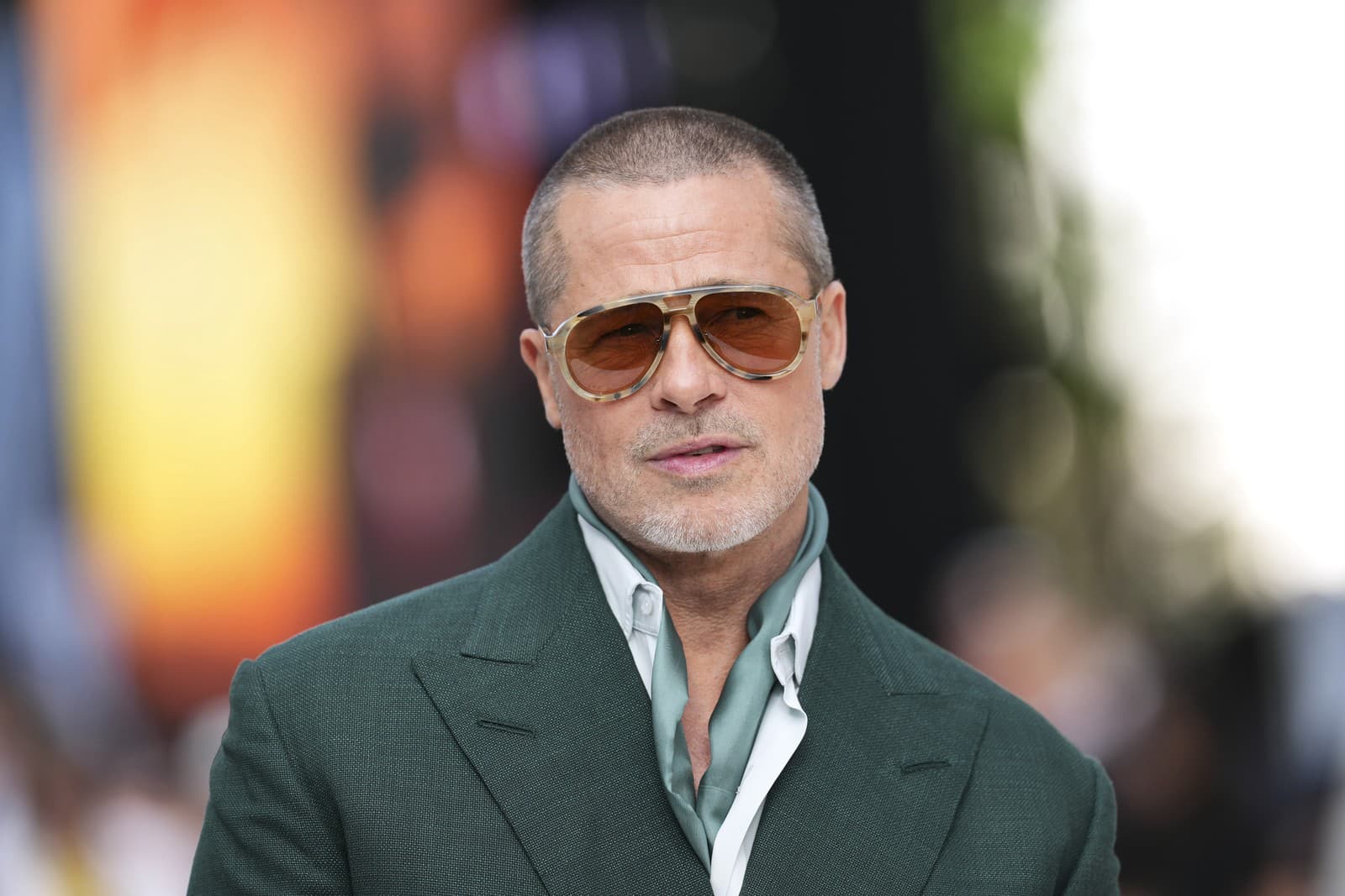 Brad Pitt na premiére filmu F1