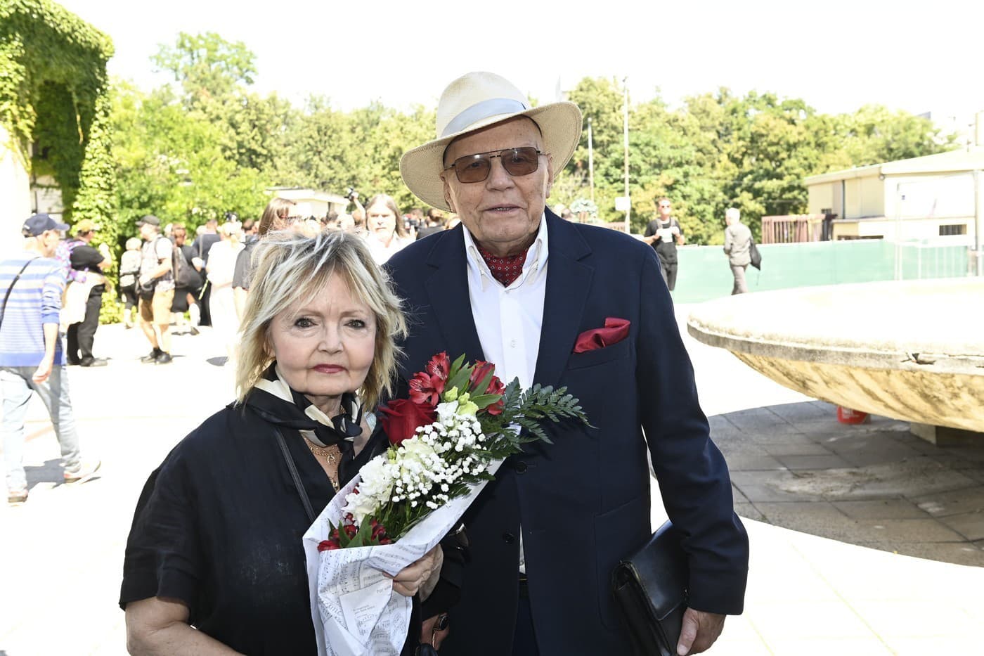 Jan Přeučil s manželkou Evou Hruškovou