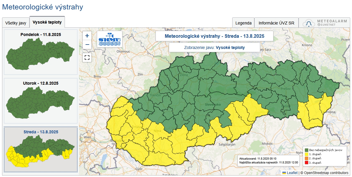 Slováci sa riadne spotia: