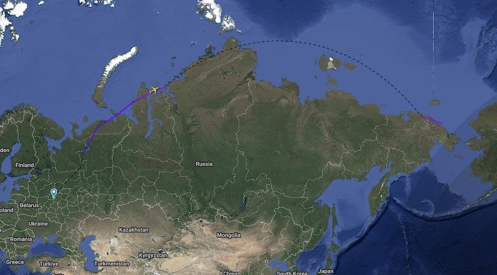 Tajomný let ruského vládneho