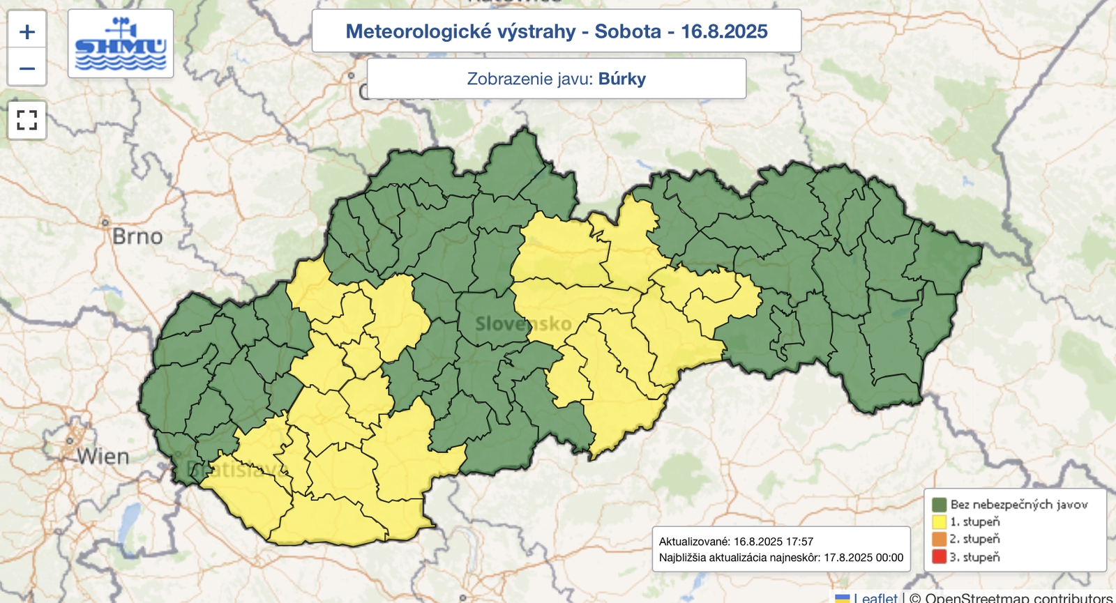 Meteorológovia varujú pred silnými