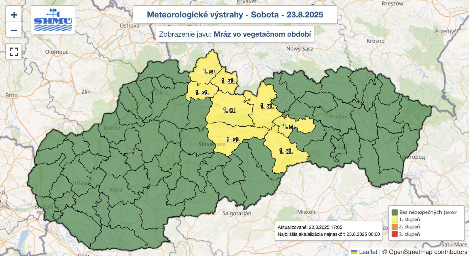 Noc bude mrazivá: V