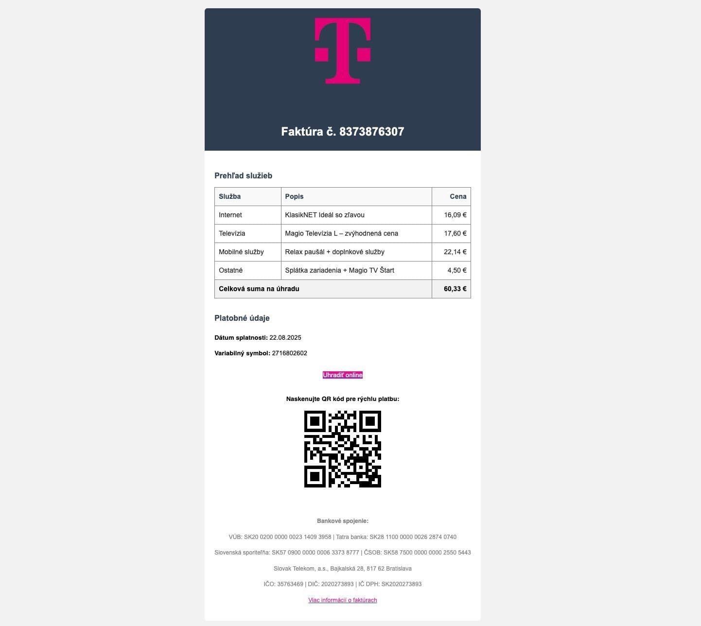 POZOR Podvodníci rozposielajú falošné