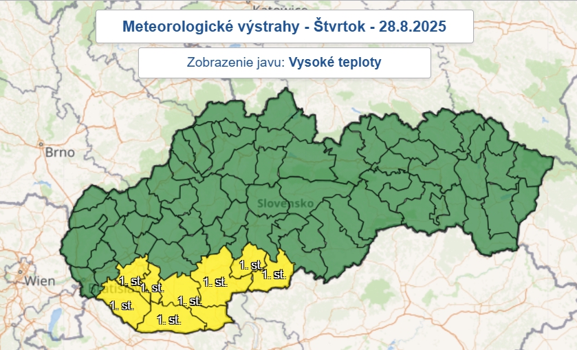 Predpoveď počasia na koniec
