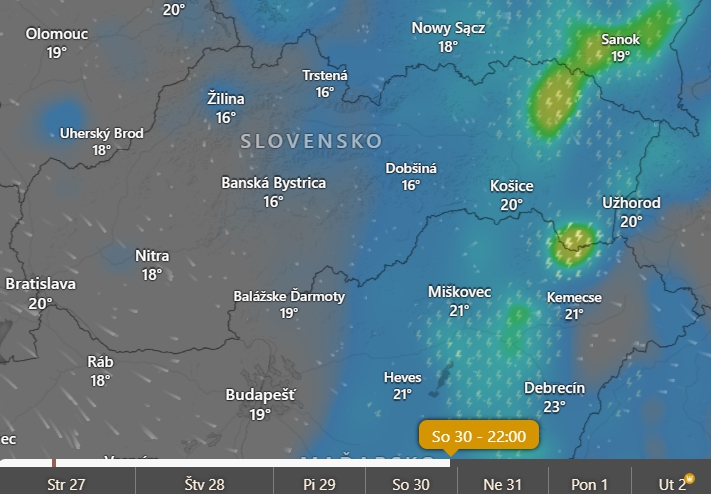Predpoveď počasia na koniec