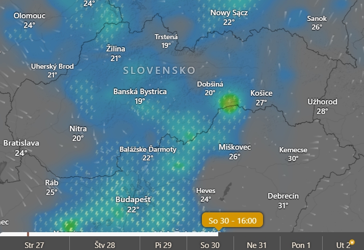 Predpoveď počasia na koniec