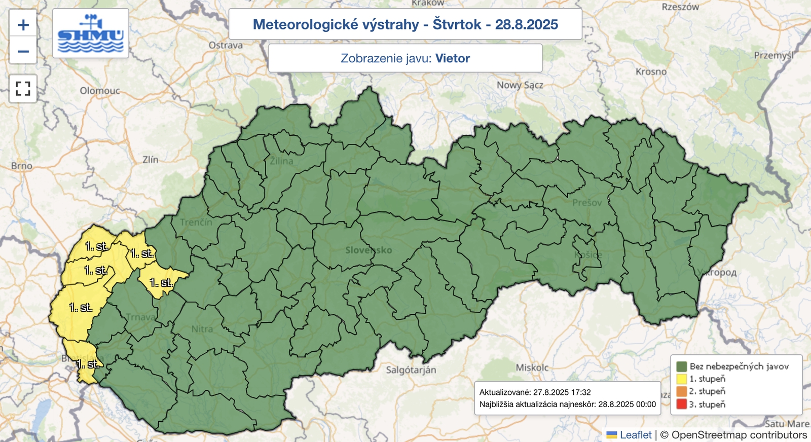 Horúčavy aj silný vietor: