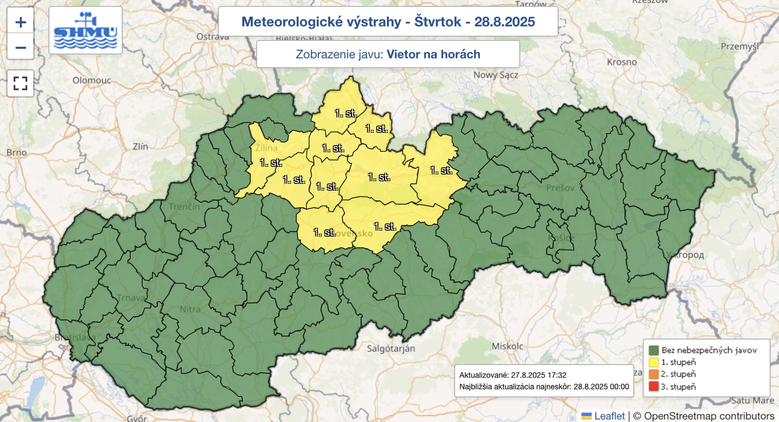 Horúčavy aj silný vietor: