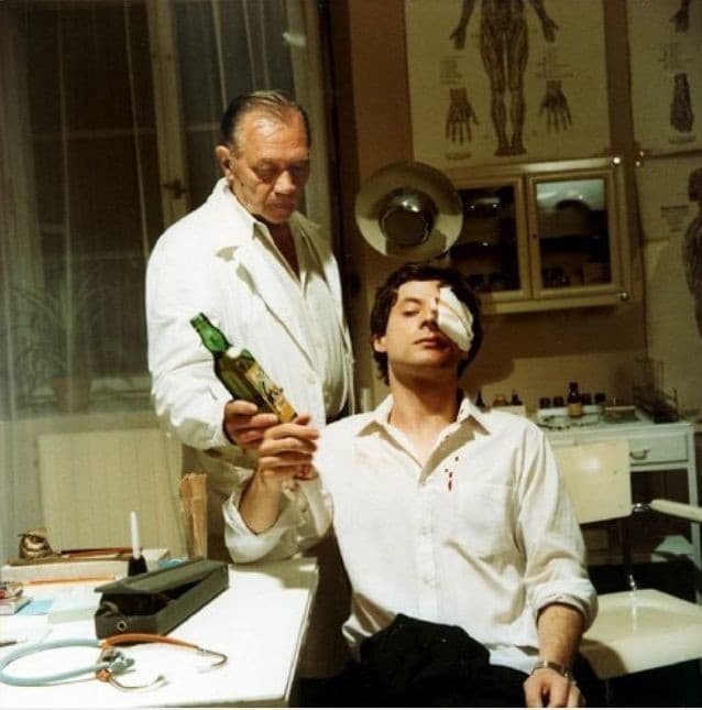 Jan Hartl vo filme Vesničko má, středisková