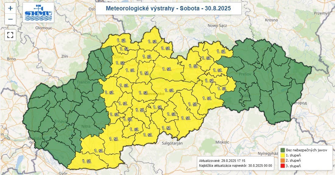 Počasie cez víkend bude