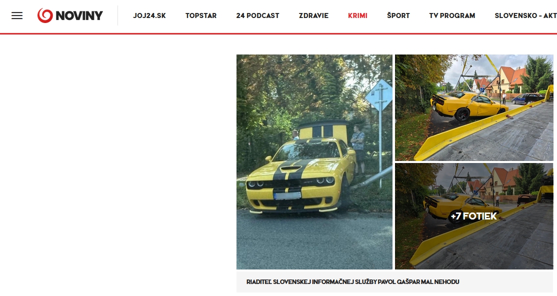 Šéf SIS mal dopravnú