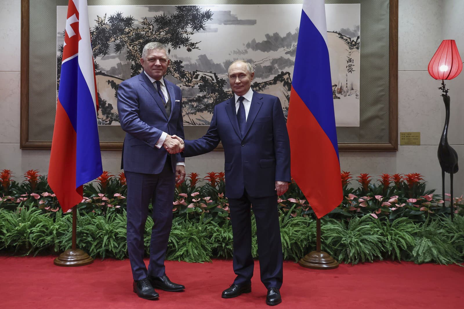 Robert Fico a Vladimir Putin