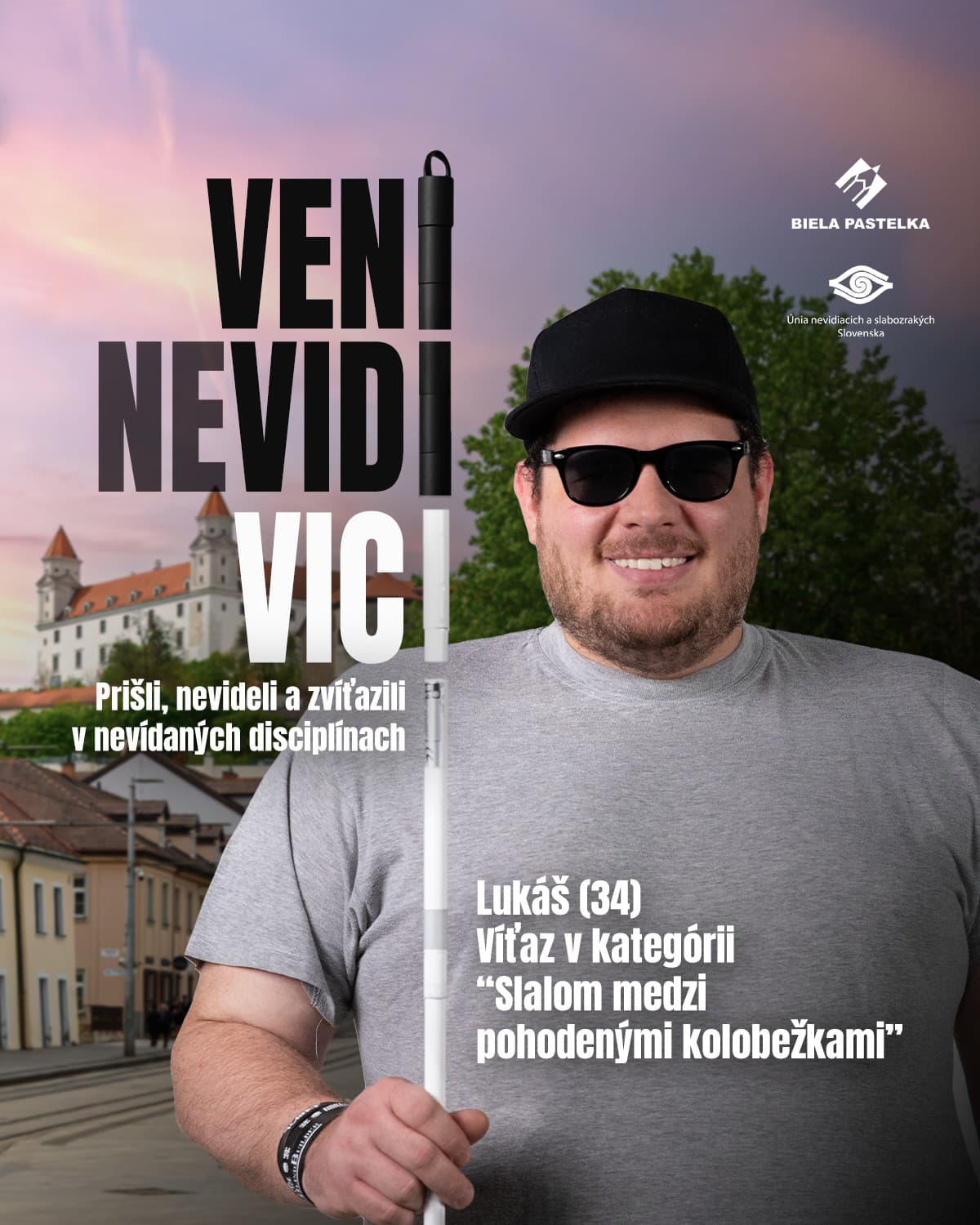 Tvárou 24. ročníka zbierky Biela pastelka je (takmer) nevidiaci Lukáš. 