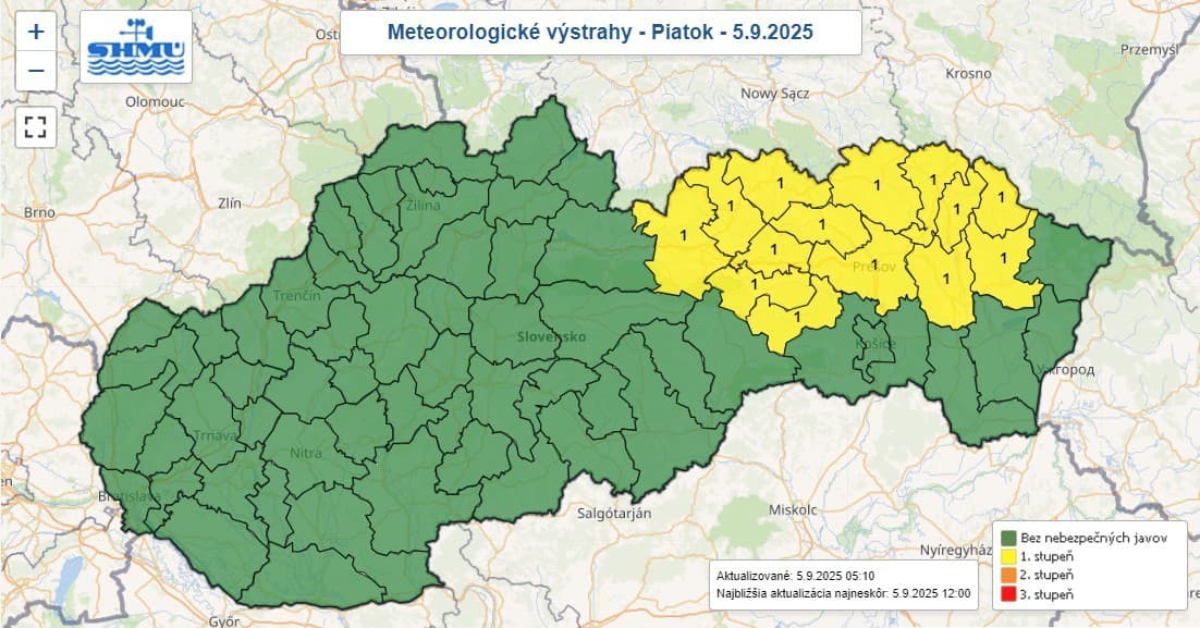 Na východnom Slovensku sa