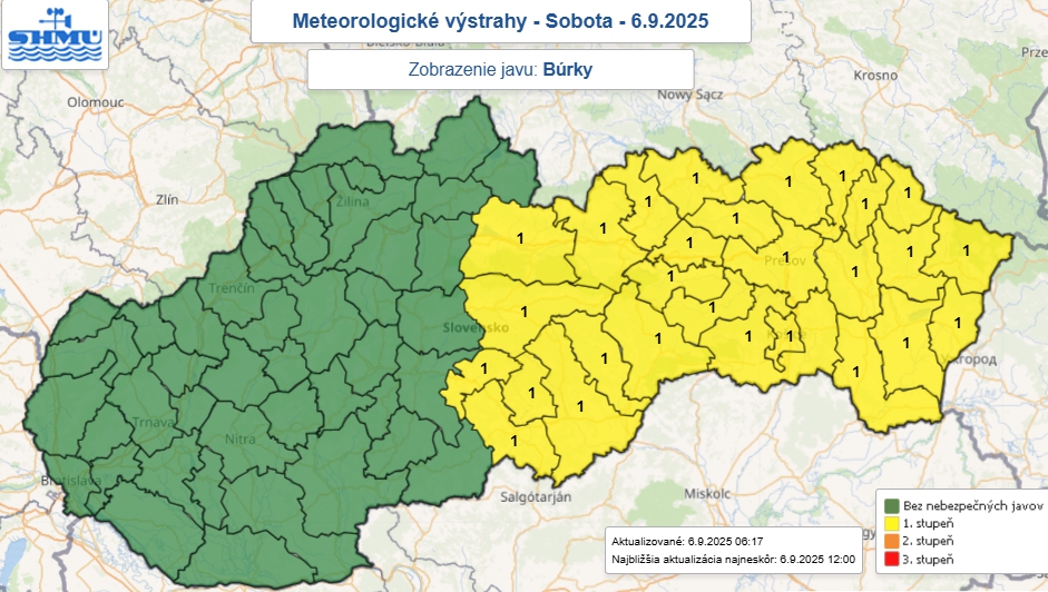 Meteorológovia vydali výstrahy! Na