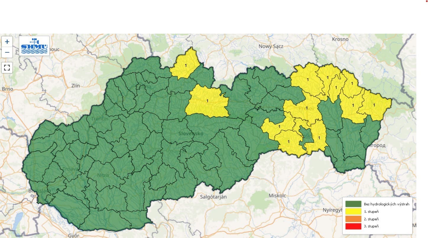 Silný vietor, lejak aj