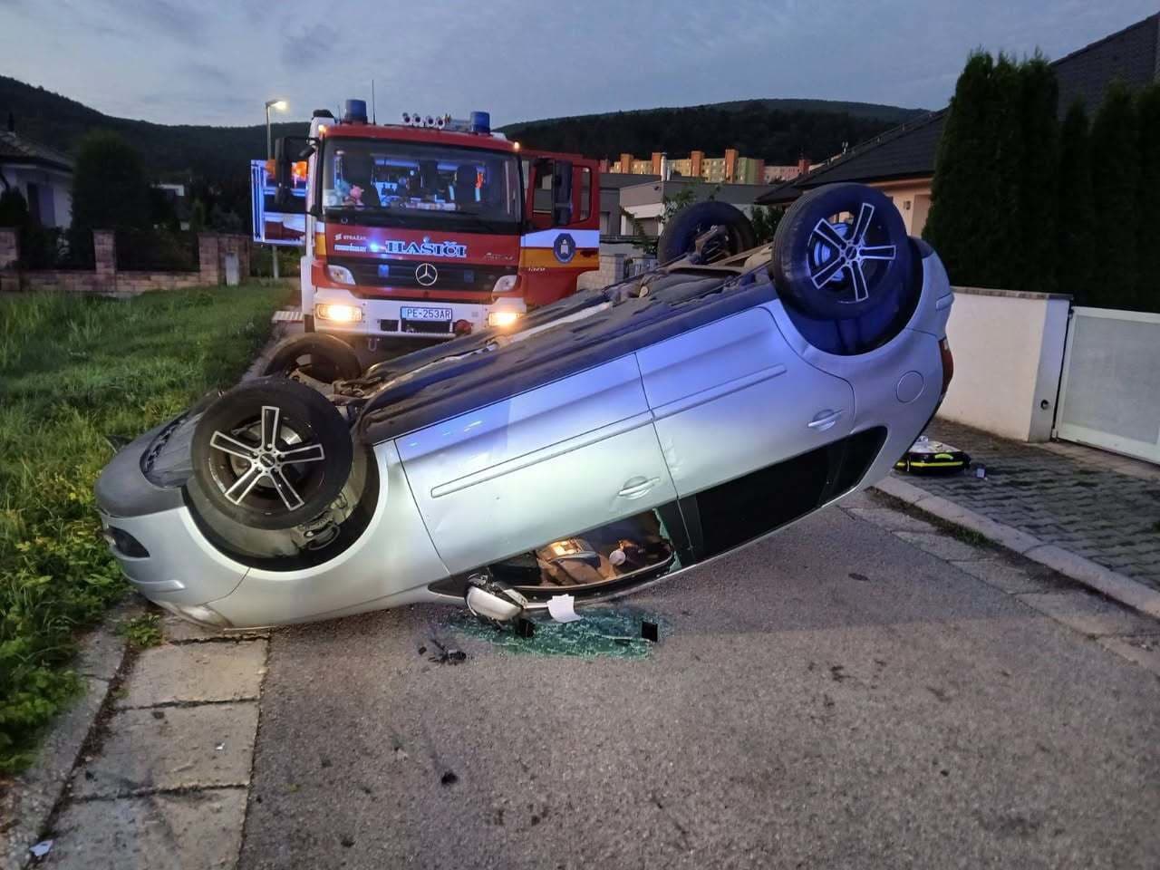 Dopravná nehoda v obci Malé Uherce