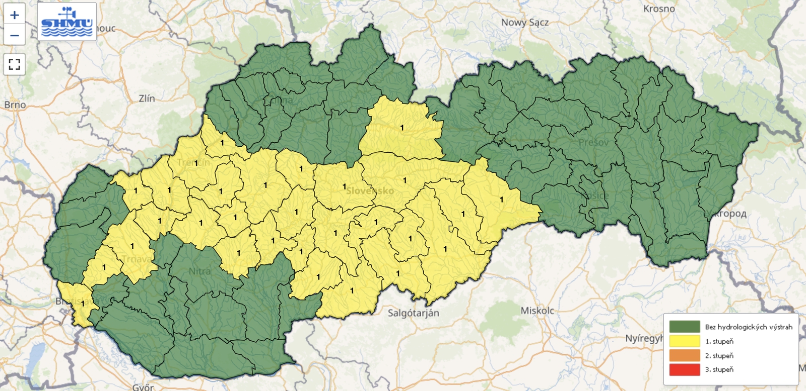 Zrážky nás neobídu: Na