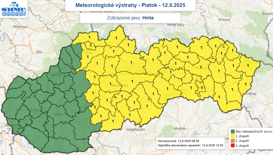 Meteorológovia vydali výstrahu: V