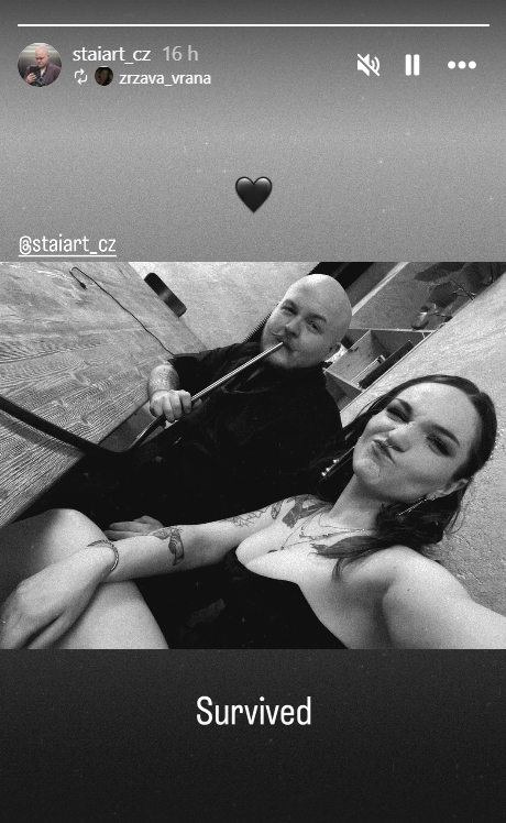 Artur Štaidl s priateľkou