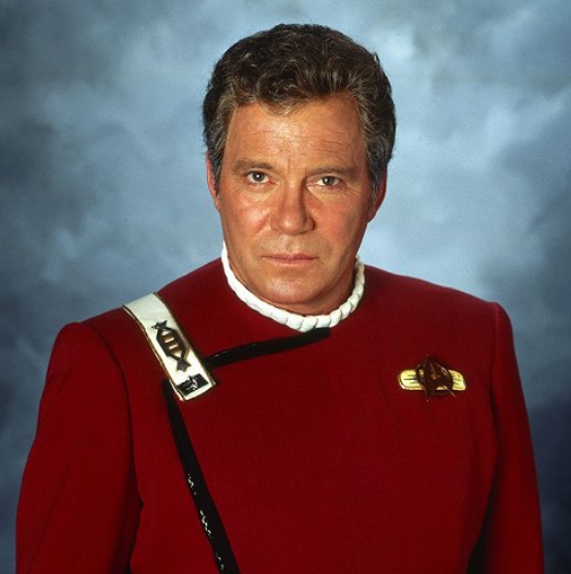 William Shatner ako kapitán Kirk
