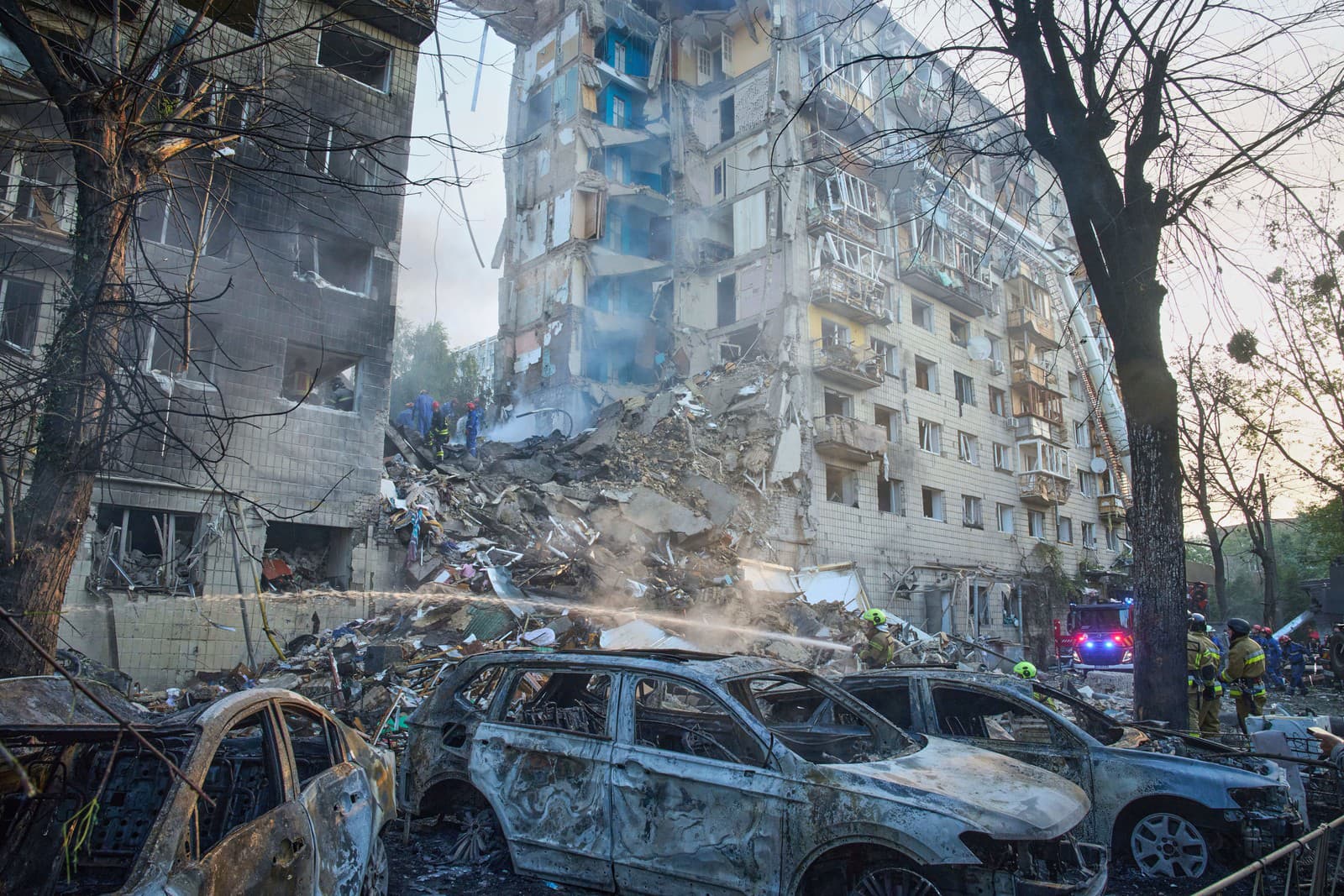 Rusko v noci opäť zaútočilo na Kyjev