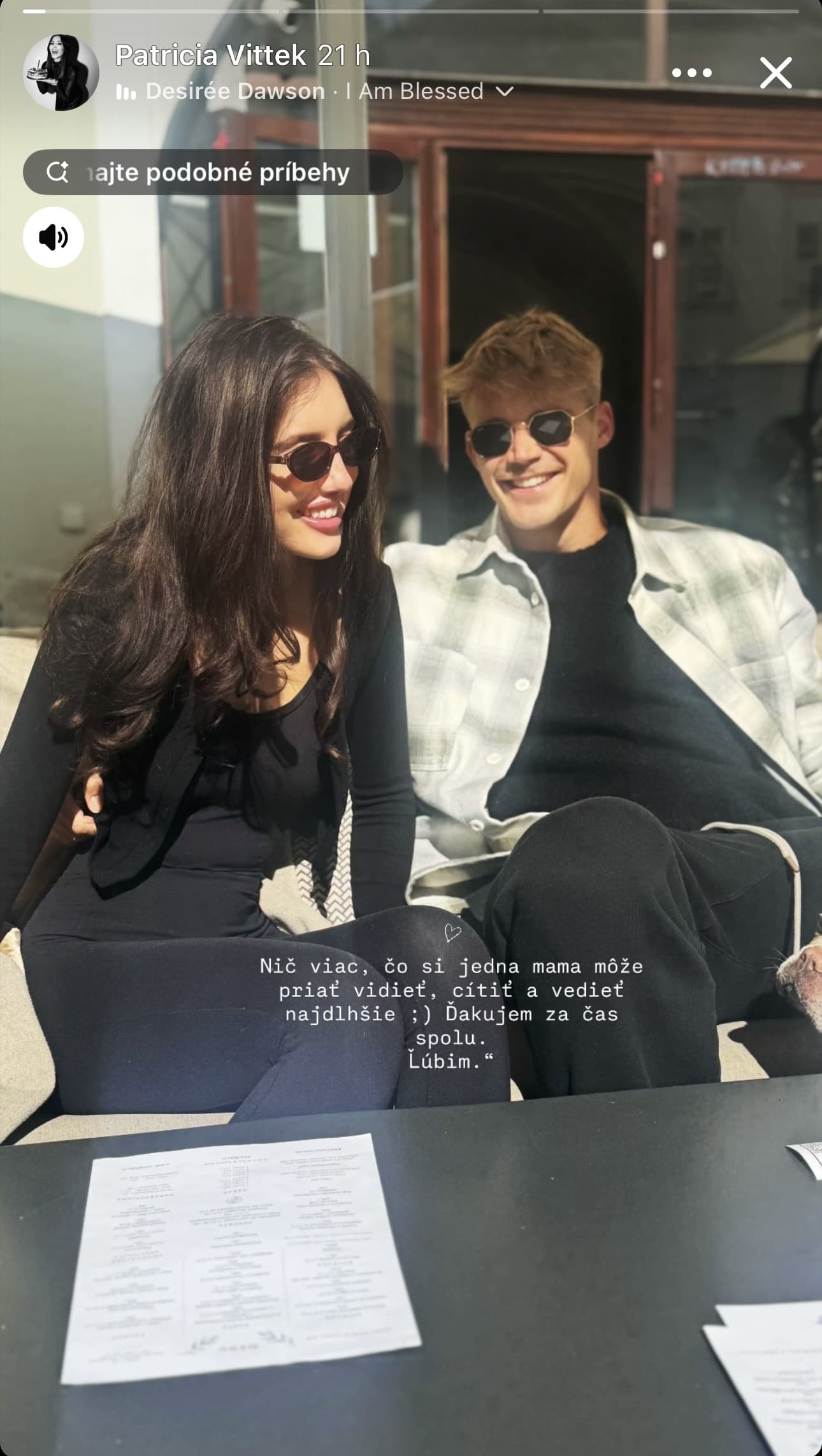 Sofia Vittek s novým priateľom.