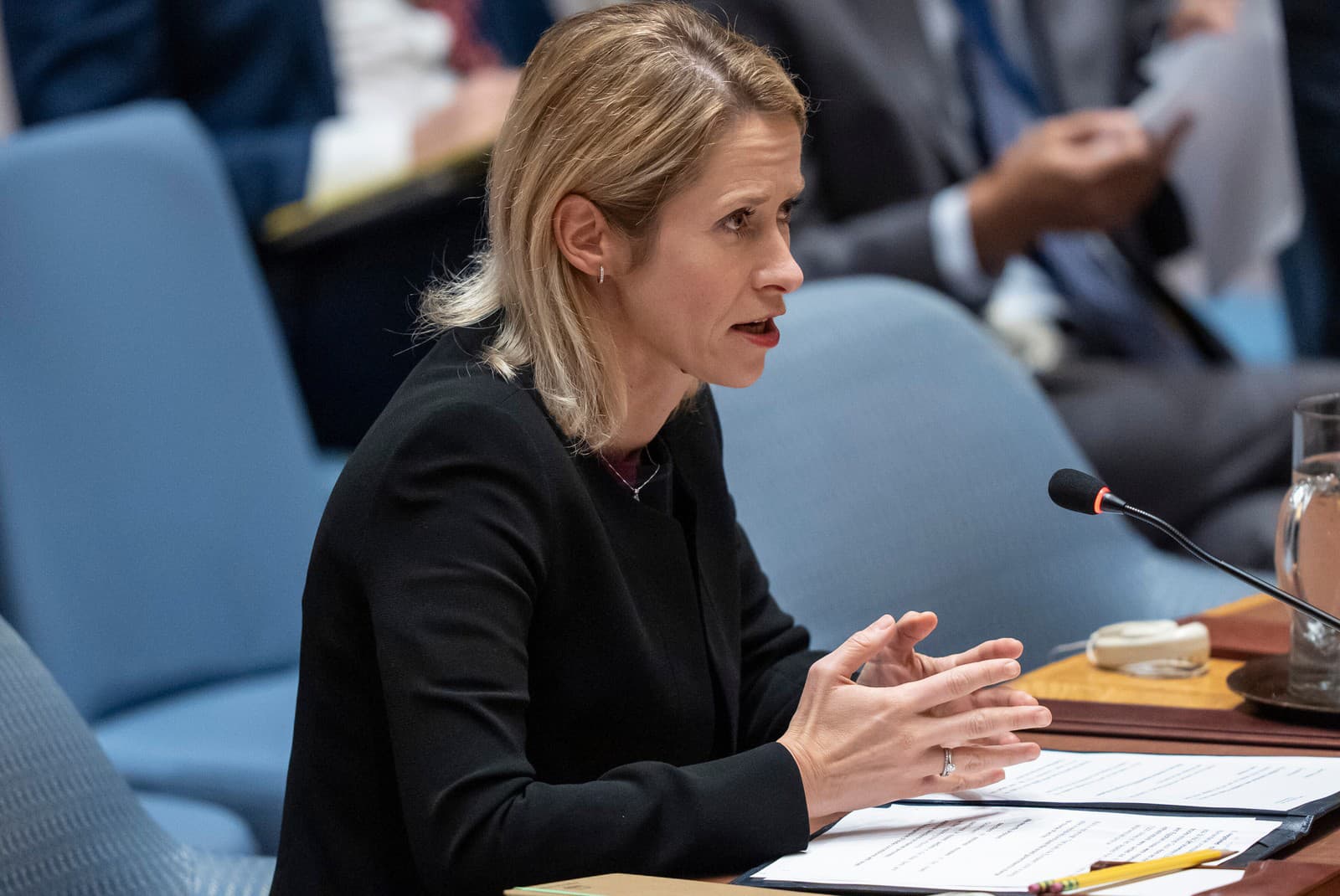 Vysoká predstaviteľka Európskej únie pre zahraničné veci a bezpečnostnú politiku a podpredsedníčka Európskej komisie Kaja Kallasová.