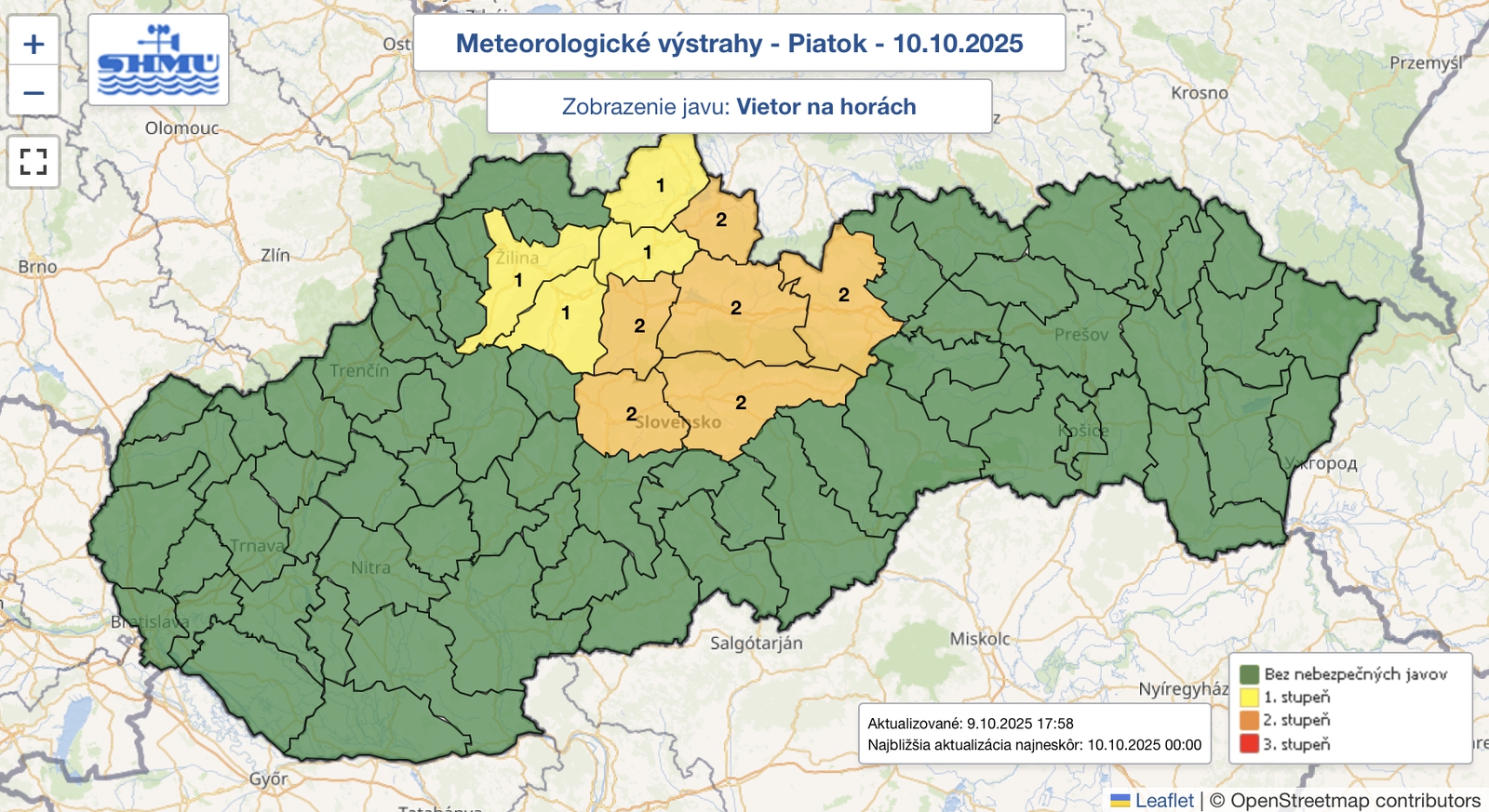 Meteorológovia varujú: Na horách