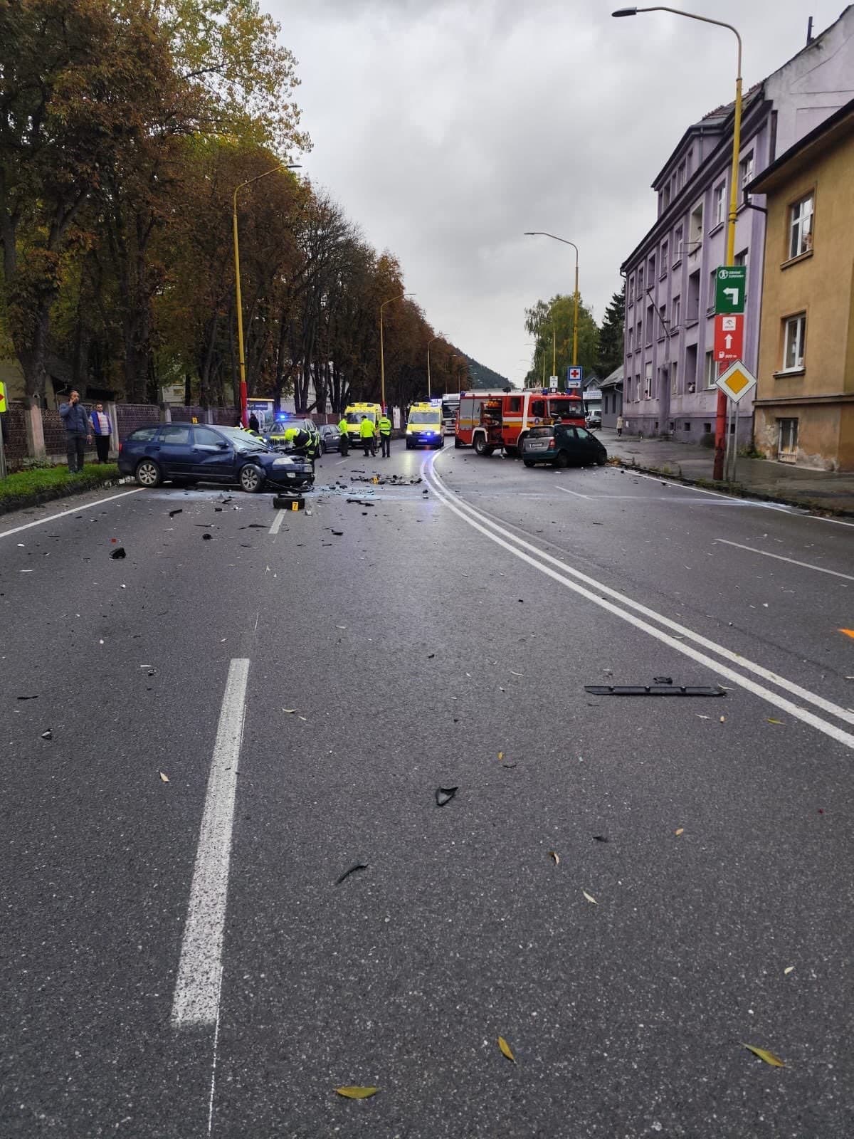 Dopravná nehoda v Ružomberku