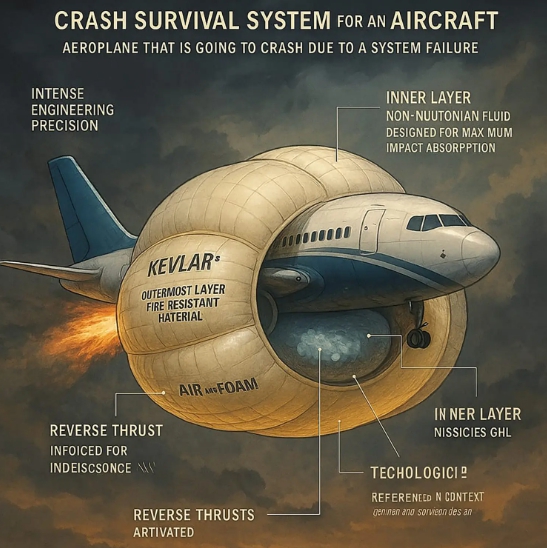 Lietadlo s airbagmi ovládanými umelou inteligenciou má zachraňovať životy!