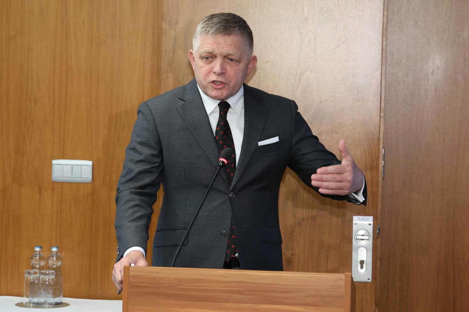 Premiér na konferencii o