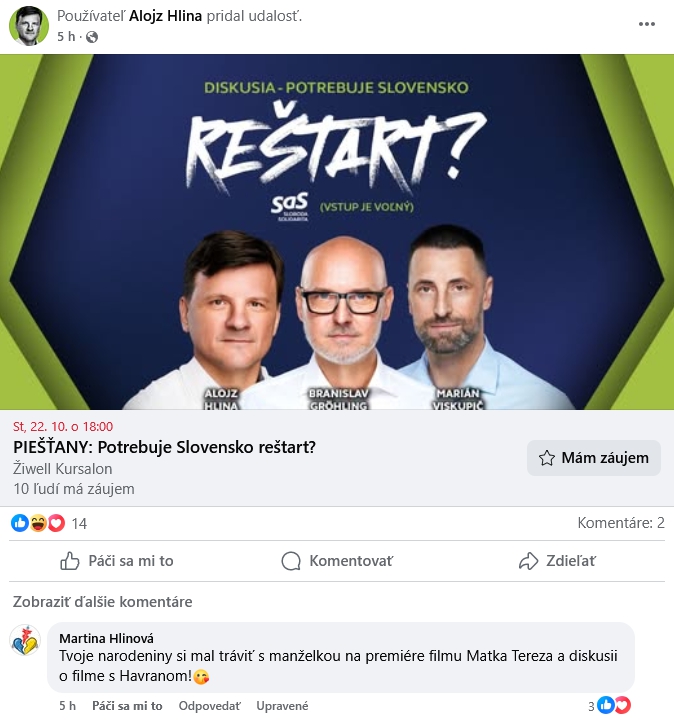 Hlinu ZJAZDILA jeho vlastná