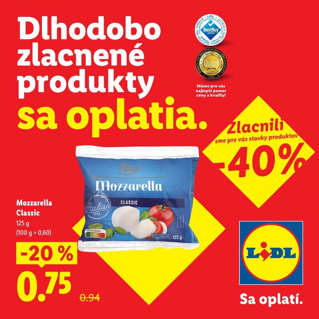 Dlhodobo zlacnené produkty sa