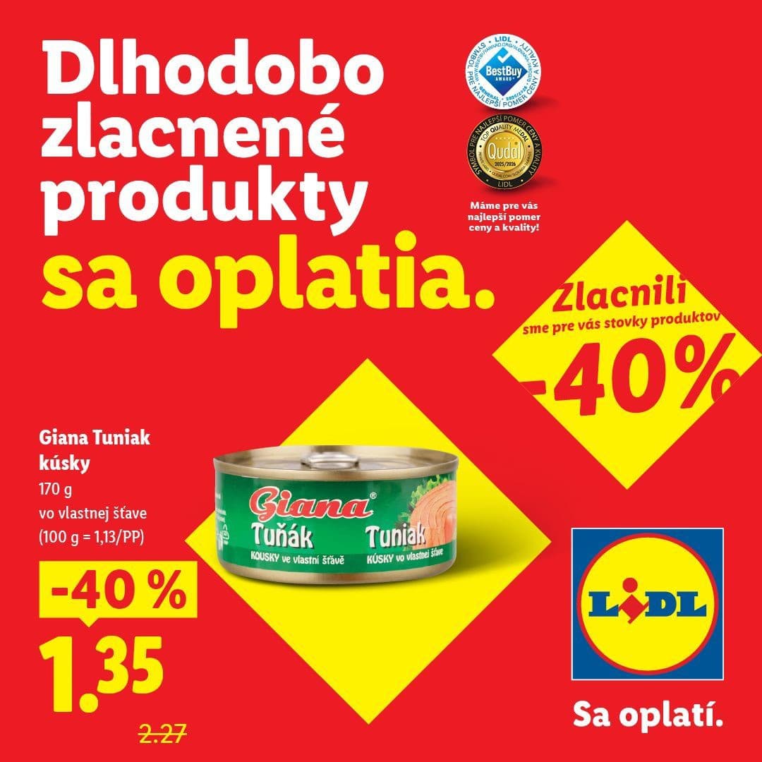 Dlhodobo zlacnené produkty sa