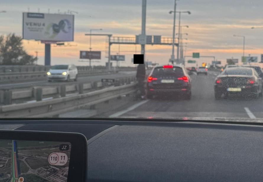 Neuveriteľná scéna na diaľnici
