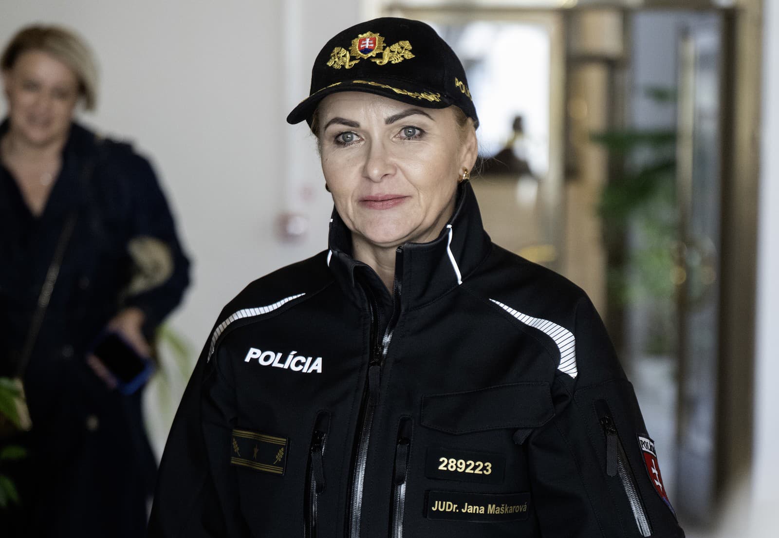 Jana Maškarová počas vypočutia na Výbore NR SR pre obranu a bezpečnosť