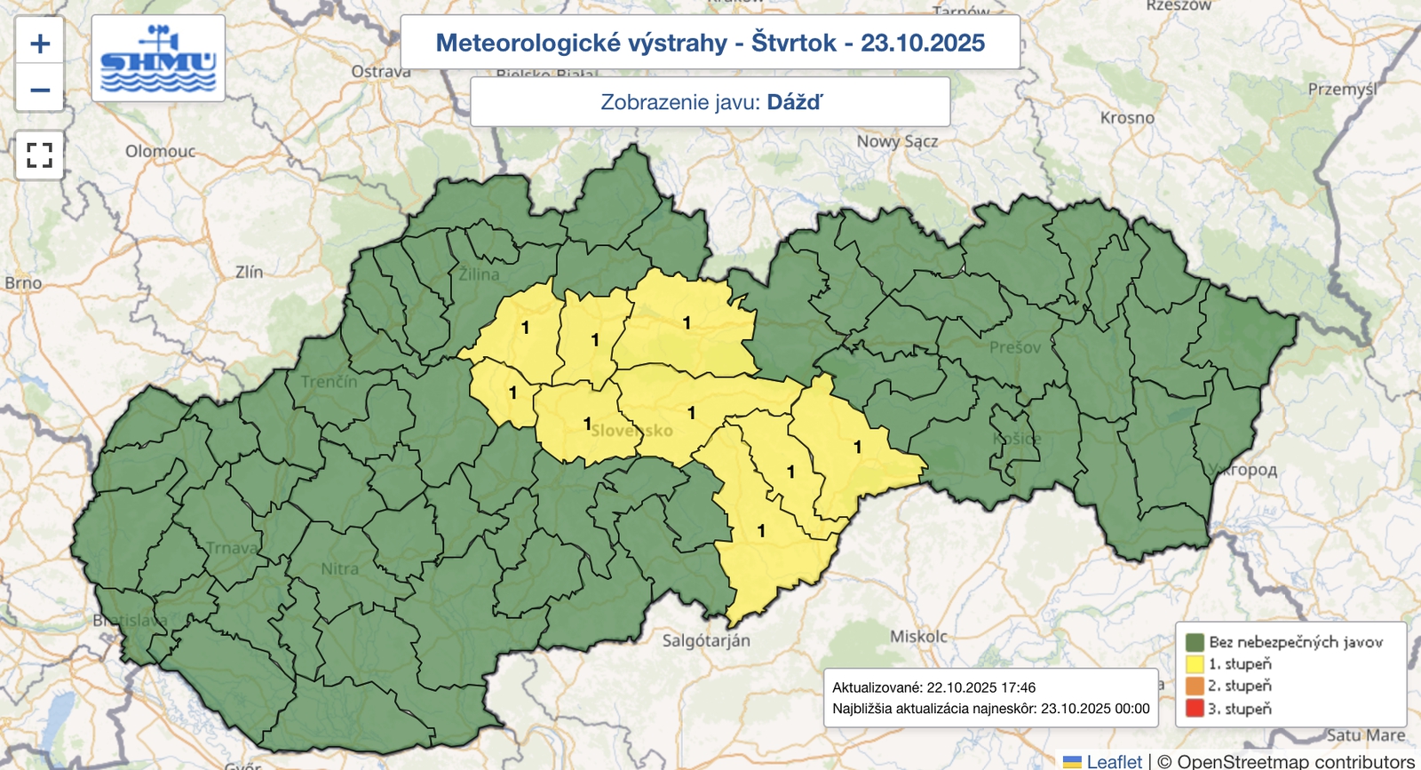 Vo štvrtok treba na