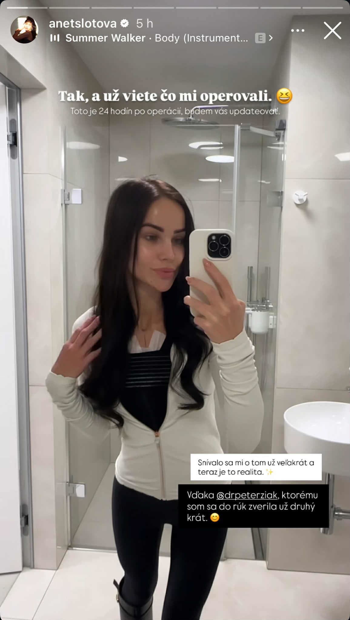 Najprv plastika nosa a...