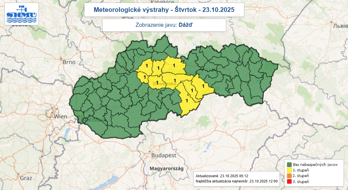 Počasie bude NEBEZPEČNÉ! Varovania