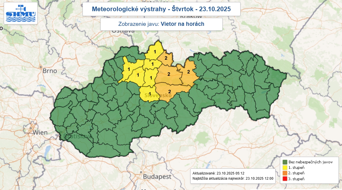 Počasie bude NEBEZPEČNÉ! Varovania