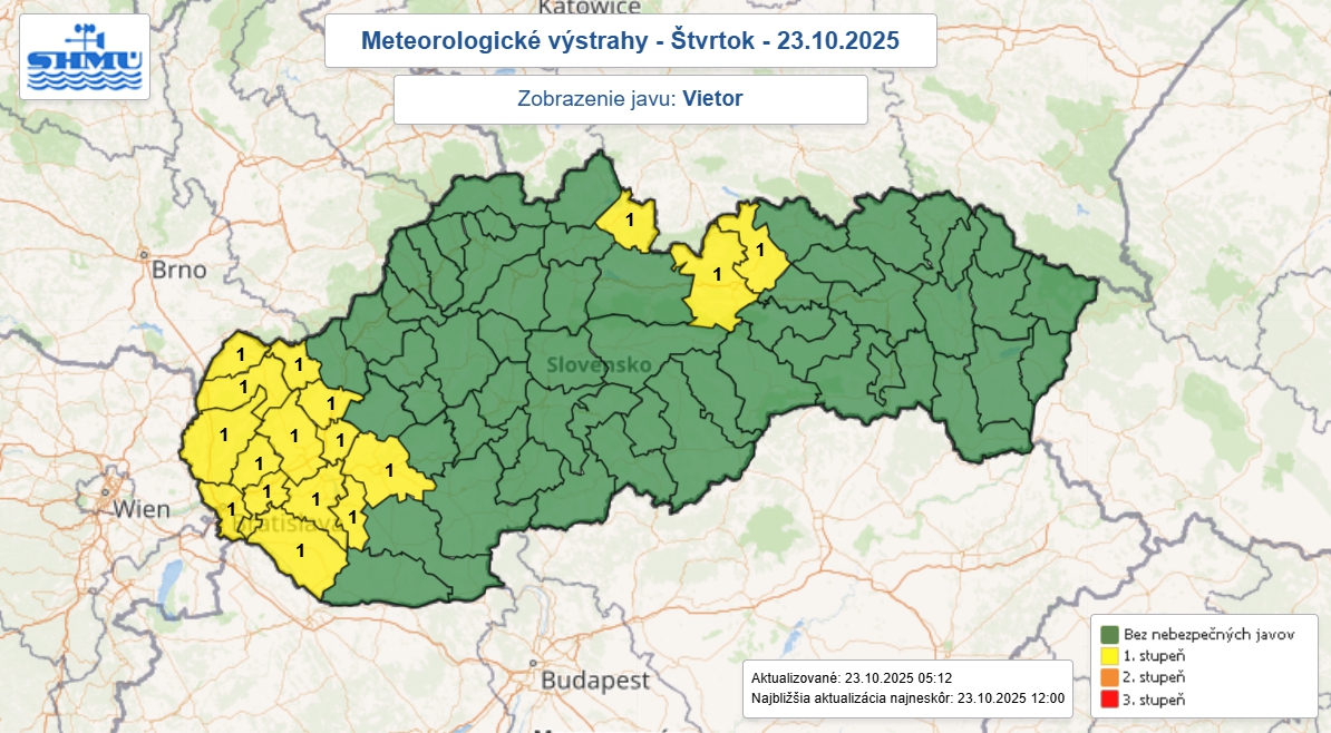 Počasie bude NEBEZPEČNÉ! Varovania