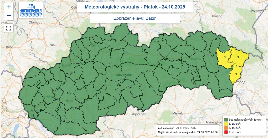 Meteorológovia varujú: Výstraha pred